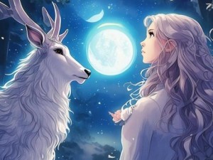 瑶在月光下与神鹿相遇的奇幻旅程与心灵启迪