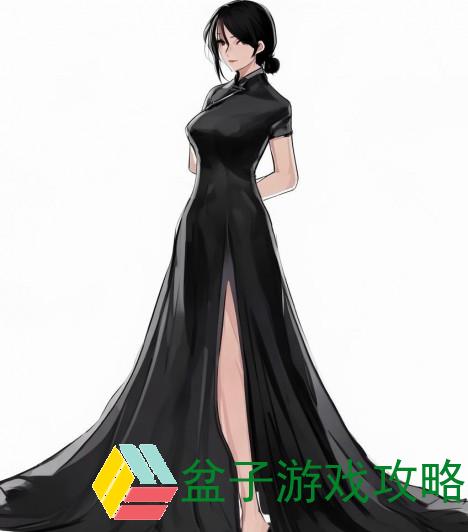 优雅黑色双开真丝旗袍展现老师的独特魅力与风范