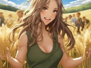 与朋友互换麦子共享丰收的快乐与友谊