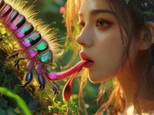 他的舌头探进蜜源毛毛虫说说怎么写;蜜源毛毛虫的舌头探秘之旅与自然的奇妙交融