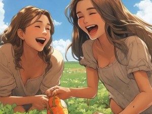 二人世界中的我与她一起拔萝卜的欢乐时光