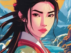 花木兰海报手绘简单_勇敢花木兰手绘海报展现女性力量与传奇故事