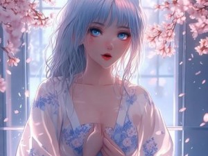 镜中的交融，我们不可思议的结合你看镜子里我们的结合樱花双美国