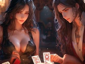 牌桌争锋情意绵绵男女对决扑克牌的爱与智慧较量