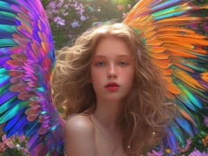 天堂鸟;天堂鸟的翅膀下绽放的梦幻花园与生命的交响曲