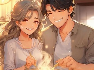 男女携手共创美味豆浆的幸福时光