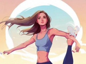 一字马挑战极限优雅姿态展现女生自信与力量的完美结合