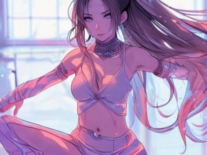 一字马女生优雅瞬间展现柔韧美丽与自信风采的绝佳瞬间