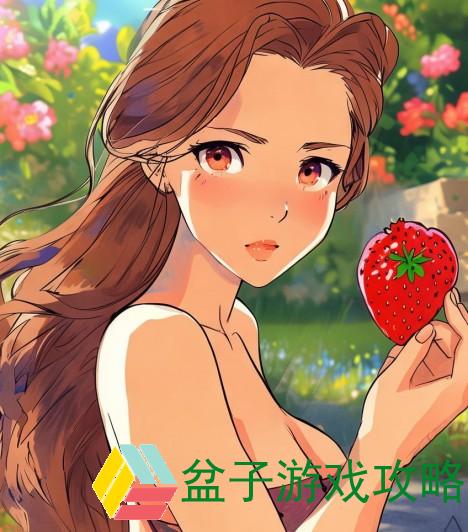 女生优雅迈腿让男生享受草莓的甜蜜瞬间