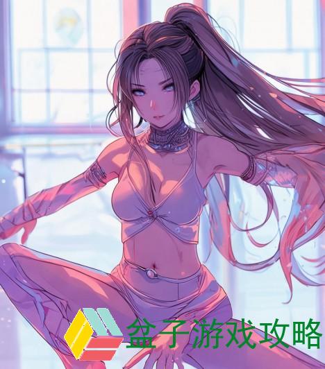 一字马女生优雅瞬间展现柔韧美丽与自信风采的绝佳瞬间