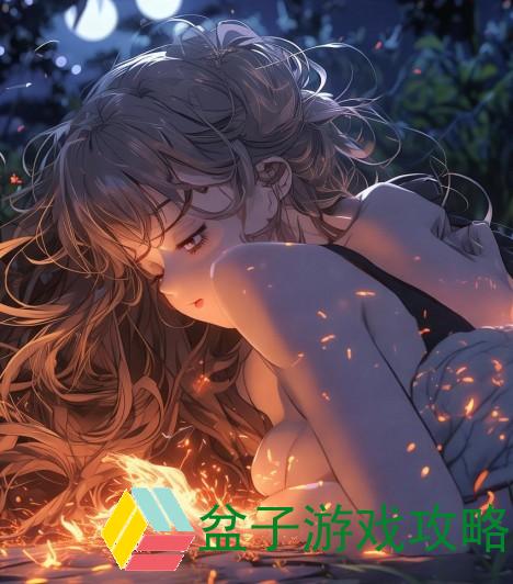 在月光下的热吻中燃烧的激情与爱恋